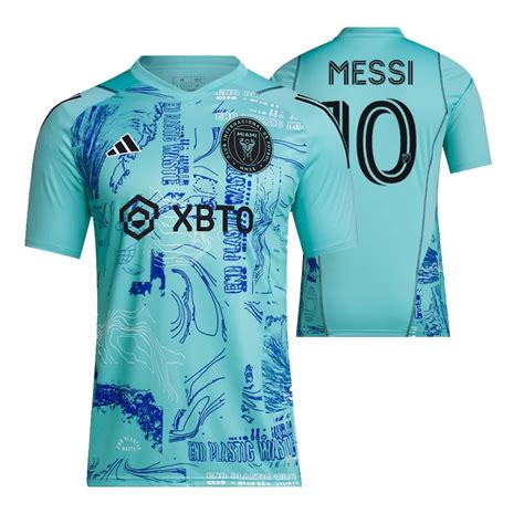 messi jersey youth teal